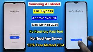 "Free New Method 2024" Samsung All Model FRP Bypass Android 13/14 | Gmail Lock Remove Samsung Phone