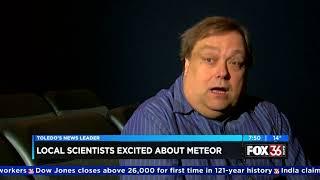 Alex Mak discusses local meteor sighting