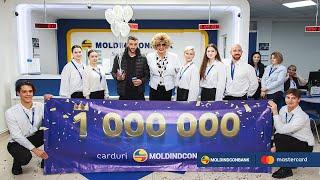 Moldindconbank l-a surprins pe deținătorul cardului cu numărul 1 000 000