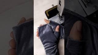 Make a gloves in just 25 second   #sewing #shorts #ytshorts #trending #habibadresstutorial