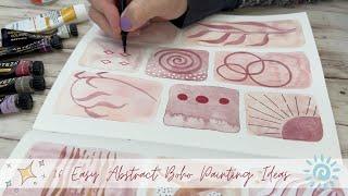 16 Easy Abstract Boho Painting Ideas