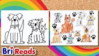 Let's Draw ALL Kinds of Dogs for Kids! | Easy Step by Step Tutorial