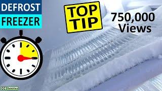 How to defrost a Freezer easily in under 15 minutes - Remove ice from Freezer to keep it efficient