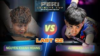 NGUYEN KHANH HOANG VS AJ MANAS | LAST 32 | PERI TRIBUTE CUP 2025 #billiards #9ballpool #highlights