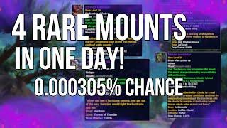 4 Rare Mounts Drops in One Day, INSANE LUCK!