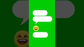 No copyright text message sms reply animation green screen| message reply animation green screen