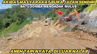 As a Result of the Community Opening a New Road, Batu Jomba Suddenly Smooth