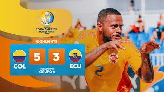 COLOMBIA 5-3 ECUADOR  | Highlights | CONMEBOL Copa América Fútbol Playa 2025™