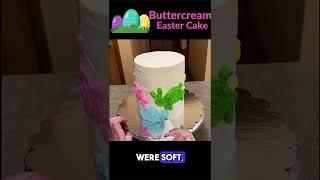 Quick Buttercream Easter Cake SHORT #caketasticcakes