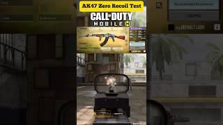 AK47 No Recoil Test In Call Of Duty Mobile #shorts #codmobile #codm