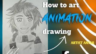 easily realistic animation drawing /let's go to animation art/antarartiat/2024