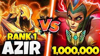 Rank 1 Azir vs 1,000,000 Mastery Cassiopeia (HOW TO MID GAP GUIDE)