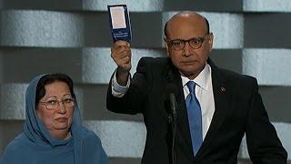 Captain Humayun Khan's Father Challenges Donald Trump at DNC