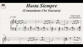 Hasta Siempre (Comandante Che Guevara), in C major, Piano