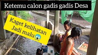 Niat mau Liat orang buat pagar malah ketemu calon2 gadis desa mandi