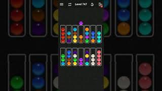 Ball Sort Color Water Puzzle Solution Level 747