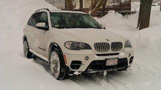 BMW X5 Diesel - Winter Driving During Snow Storm