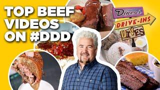 Top 20 Most-Insane Beef Videos on #DDD with Guy Fieri | Diners, Drive-Ins and Dives | Food Network