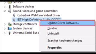 How to Fix IDT High Definition Audio CODEC Driver Problem