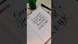 Brush calligraphy by DIYwithritz #calligraphy #diywithritz #art #handwriting