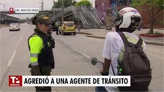 Tres agentes de tránsito agredidos en Cali