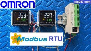 DVP 14SS2 "Modbus RTU" Omron E5CC Tutorial