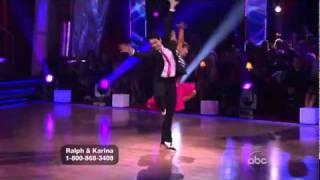 Karina Smirnoff and Ralph Macchio Jive