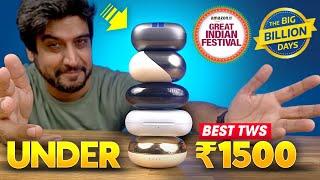 Top 5 Best Earbuds Under ₹1500️ Flipkart Big Billion Day & Amazon Great Indian Festival Sale Deals!