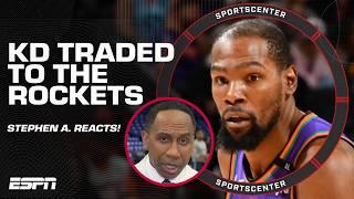 Stephen A. says KD is ‘back in CHAMPIONSHIP’ equation after trade to the Rockets  | SportsCenter