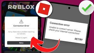 Fix Roblox Unable To Contact Server Please Check Your Internet Connection Error || Android & ios