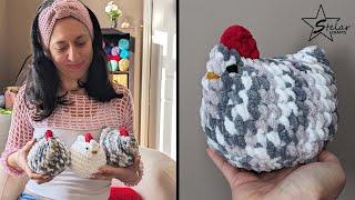 Chicken Crochet Amigurumi Pattern | Easy Tutorial by StelarCrafts