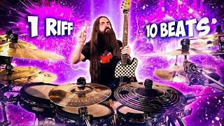 1 Guitar Riff, 10 Drum Beats