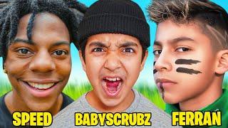 ISHOWSPEED VS FERRAN VS BABYSCRUBZ FORTNITE 1V1...