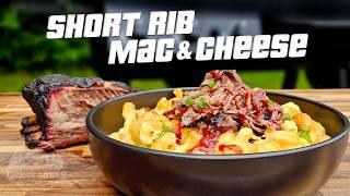 Smoked Beef Short Ribs Mac & Cheese - BBQ Comfort Food on the Oklahoma Joe Offset