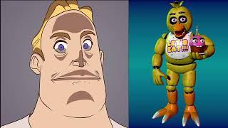 Mr. Incredible becoming Anime (Chica) | FNAF Animation