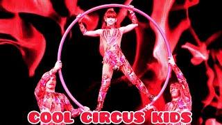 Circus show - "Avatar games", acrobats - "Cyr Wheel" (on hoops) performance of the "Fire" clan.