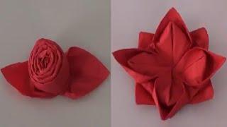 DIY: Napkin Folding Flowers {MadeByFate} #499