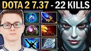 Queen of Pain Gameplay Miracle with 22 Kills and Linkens - Dota 2 7.37