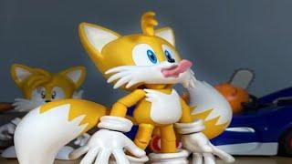 If you laugh, tails licks you 