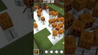 MINECRAFT SNOW GOLEM ARMY #minecraft #shorts #short #shortvideo