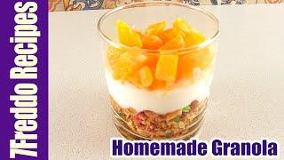 Easy&Delicious Homemade Granola - Healthy Recipes, Breakfast Ideas