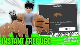 Roblox Instant FREE UGC Script ~ 4500+ Stocks Cardboard Plane Wings | Envixity Scripts