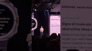 The Samsung Galaxy Watch Ultra is "FDA approved" to track for symptoms of sleep apnea.