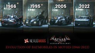 Evolution of Batmobiles in Movies (1966-2022) Shown in Batman: Arkham Knight