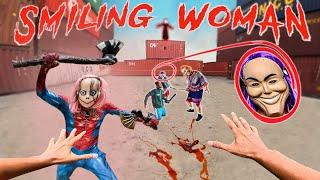 SPIDERMAN PARKOUR Vs SMILING WOMAN REAL LIFE ESCAPE 43.0 (Horror Story Short) | Epic POV