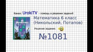 Задание №1081 - Математика 6 класс (Никольский С.М., Потапов М.К.)