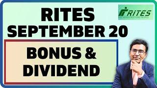 Bonus and dividend in RITES | Detailed business analysis of RITES in 2024