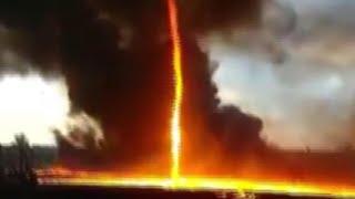 Firenado spotted in England