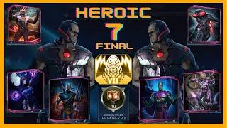 INJUSTICE 2 MOBILE - HEROIC 7 - FINAL - DARKSEID (DAWN OF APOKOLIPS Solo Raid Event) COMPLETED