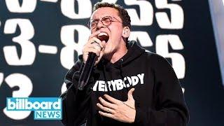 Logic Performs '1-800-273-8255' With Alessia Cara & Khalid at 2017 MTV VMAs | Billboard News